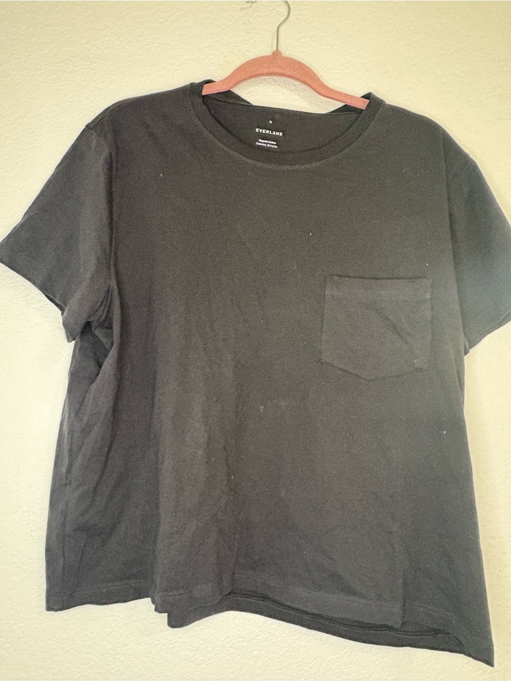Everlane boxy  Black Pocket Crew Neck T‑Shirt with tags